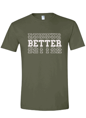 BETTER Stacked Tee - Military Green