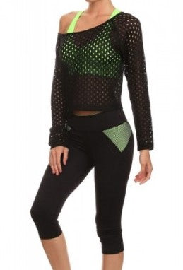 Mesh Crop Top